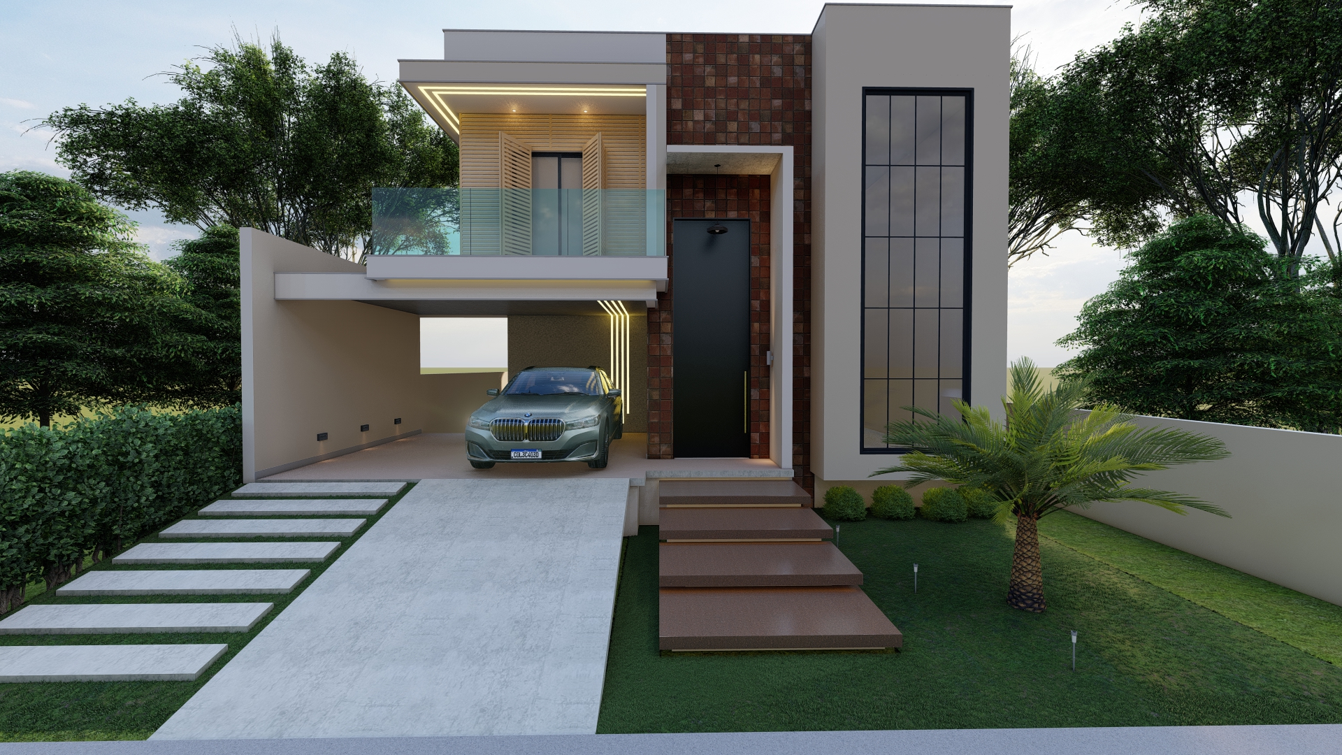 Facahda casa moderna